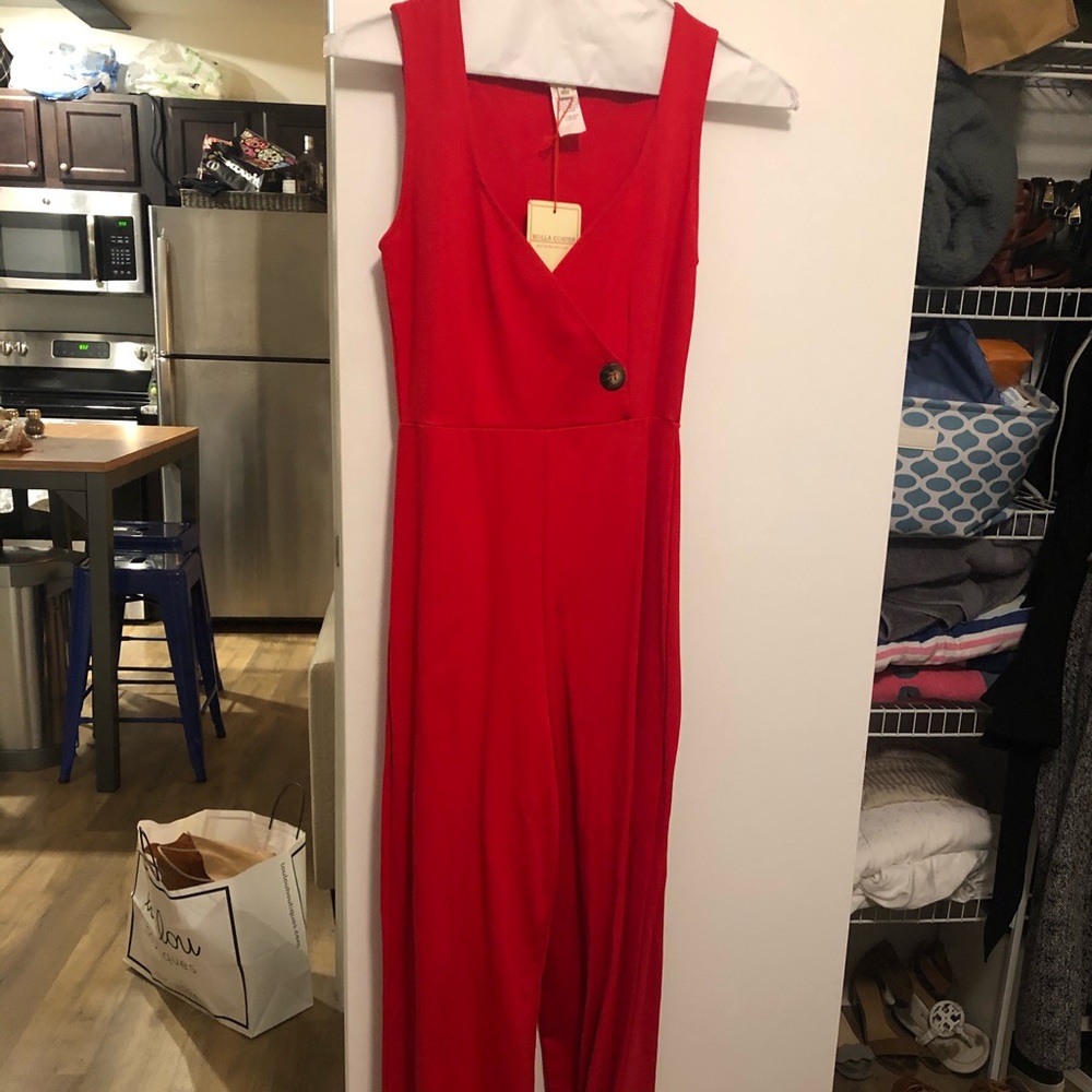 Red jumpsuit